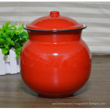 Pantone Color Enamel Tea Pot Flower Pot Storage Pot